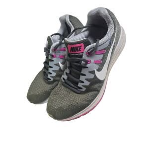NIKE Air Zoom Structure 20 Running Shoes Womens 11 Gray Pink Sporty Athletic